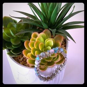 Costume Glam Jeweled Bracelet